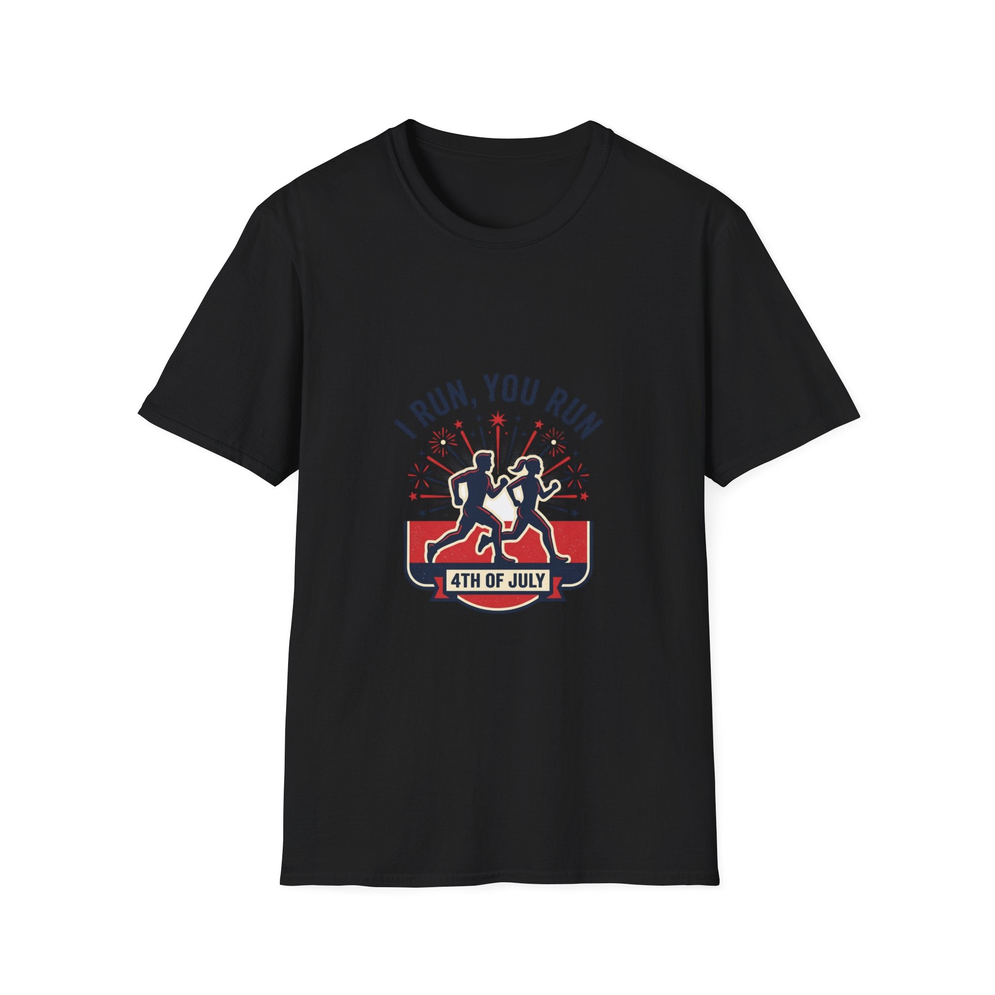 4th of July "I Run, You Run" Patriotic Running T-Shirt