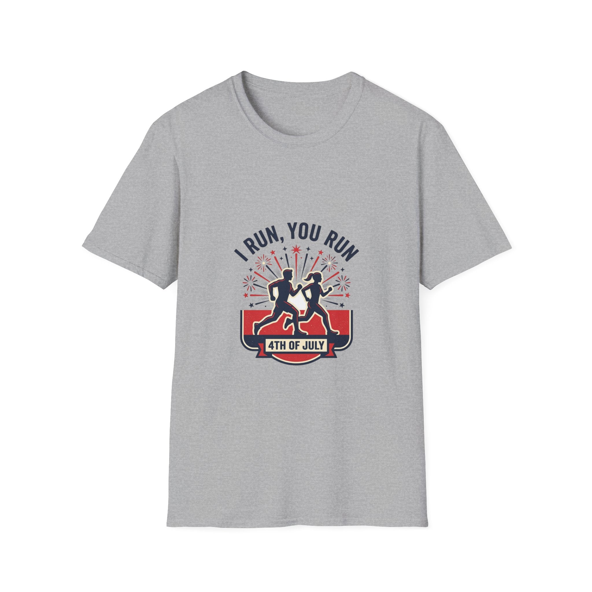 4th of July "I Run, You Run" Patriotic Running T-Shirt