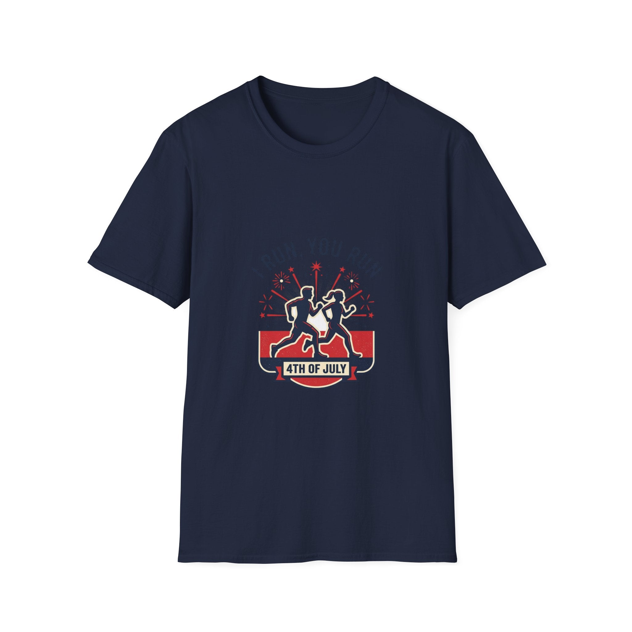 4th of July "I Run, You Run" Patriotic Running T-Shirt