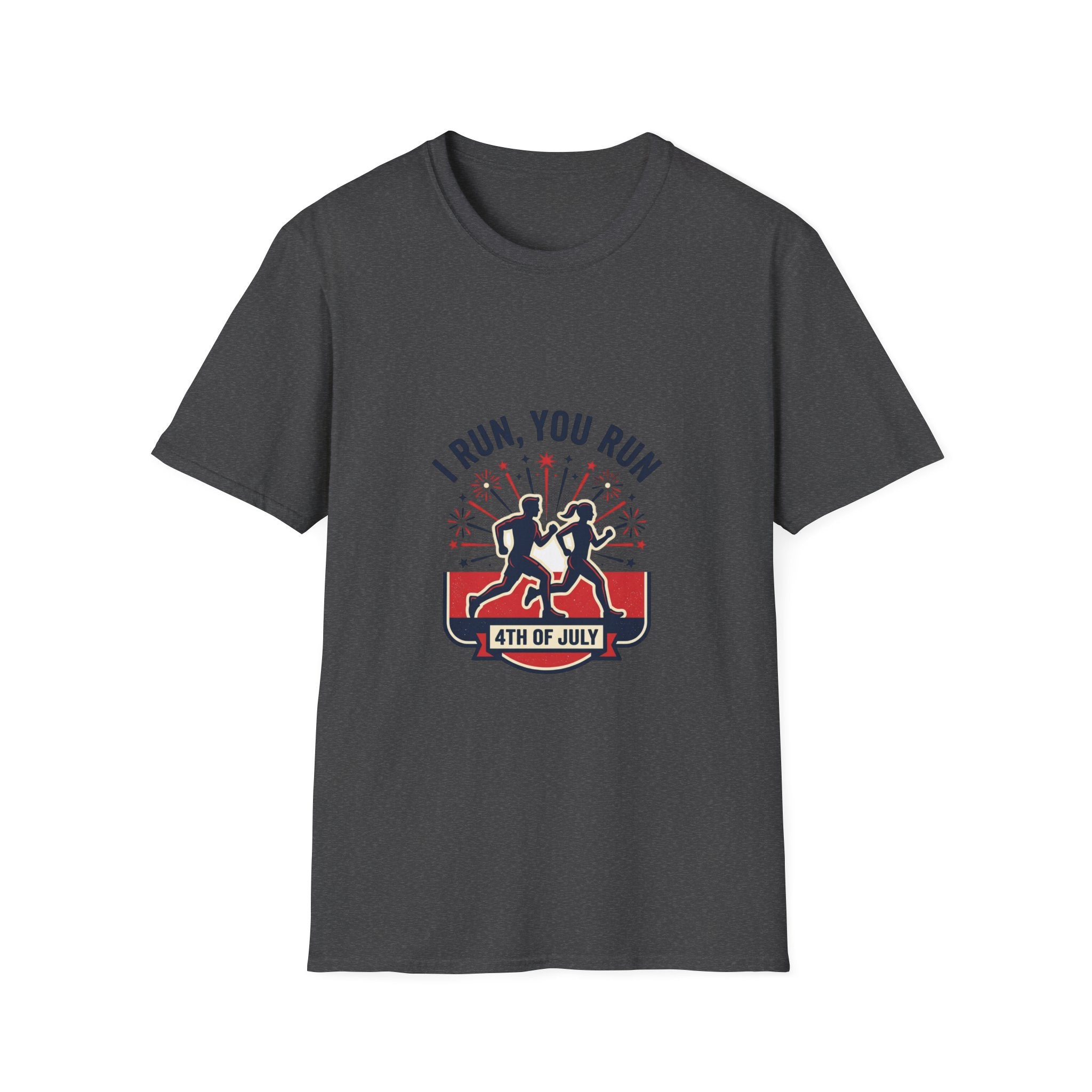 4th of July "I Run, You Run" Patriotic Running T-Shirt