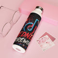 Slim Water Bottle — Red, White & Boom Fireworks Design (Patriotic TikTok-Inspired)