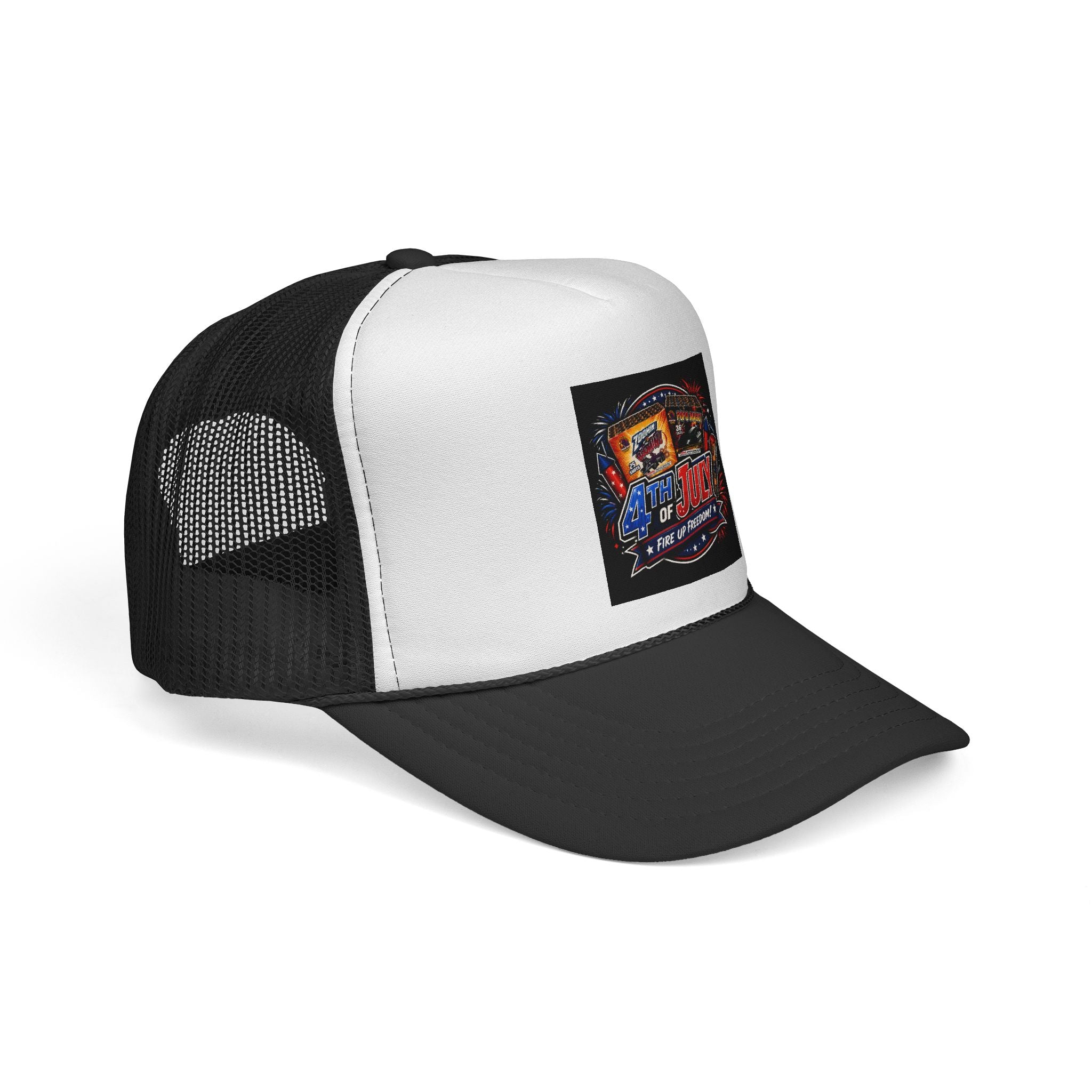 Trucker Cap — 4th of July Fireworks Retro Patch