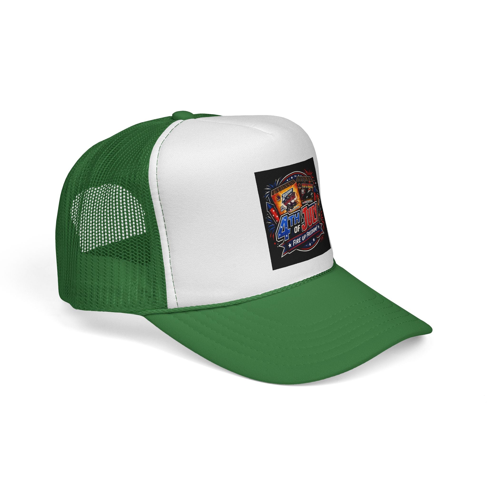 Trucker Cap — 4th of July Fireworks Retro Patch