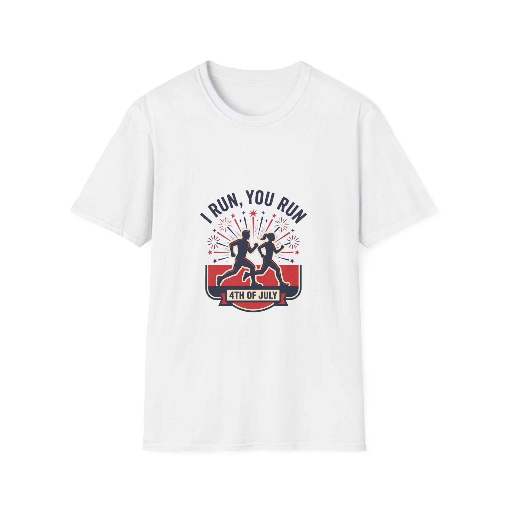 4th of July "I Run, You Run" Patriotic Running T-Shirt