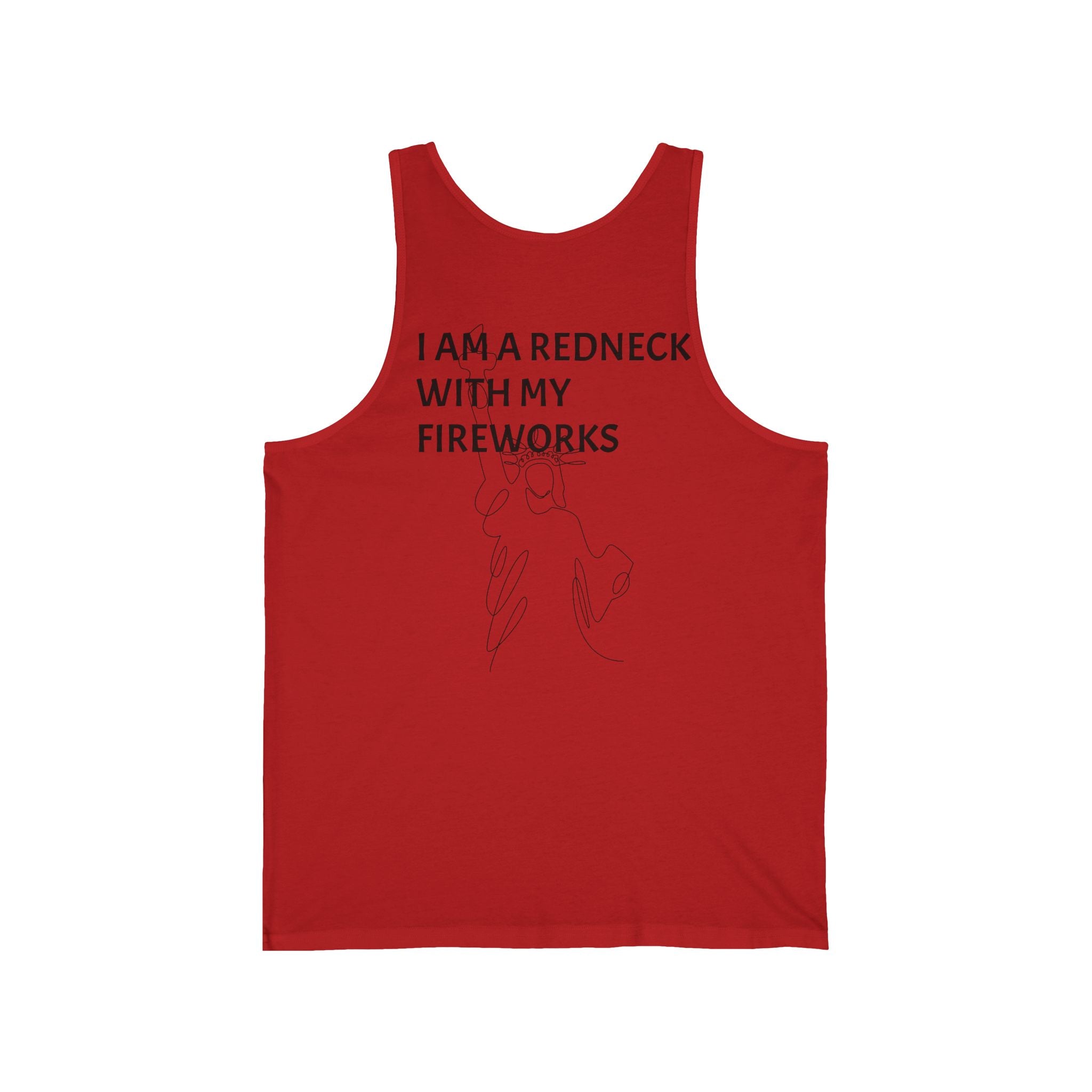 Tank Top — “I AM A REDNECK WITH FIREWORKS