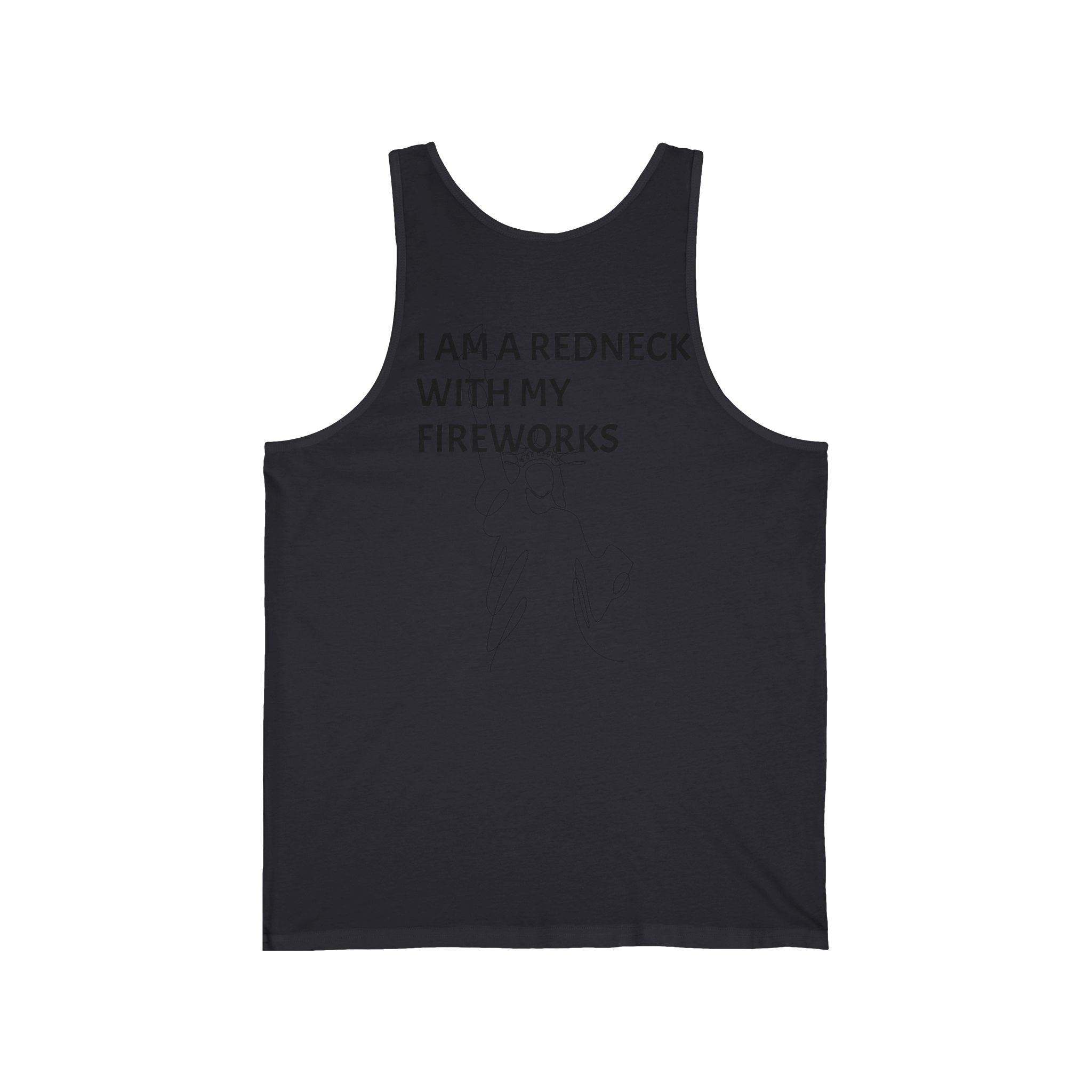 Tank Top — “I AM A REDNECK WITH FIREWORKS