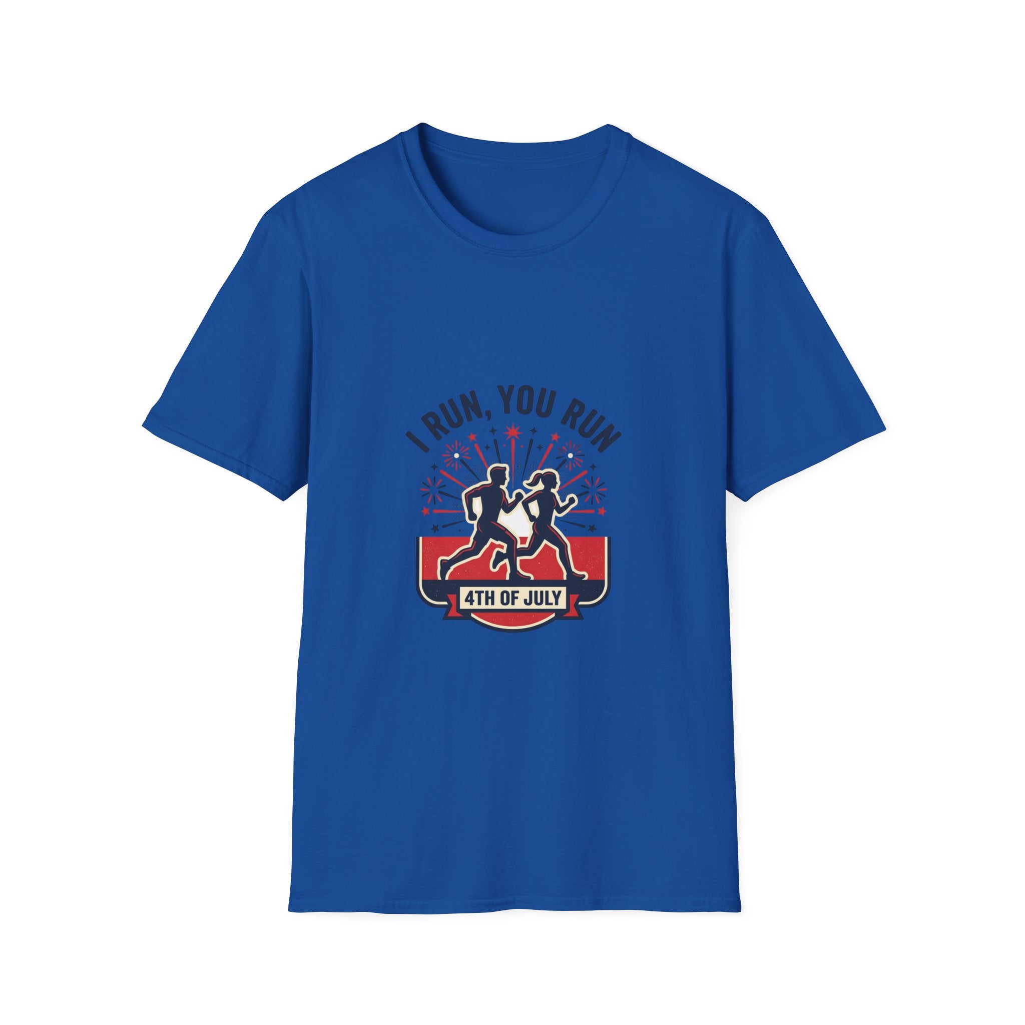 4th of July "I Run, You Run" Patriotic Running T-Shirt