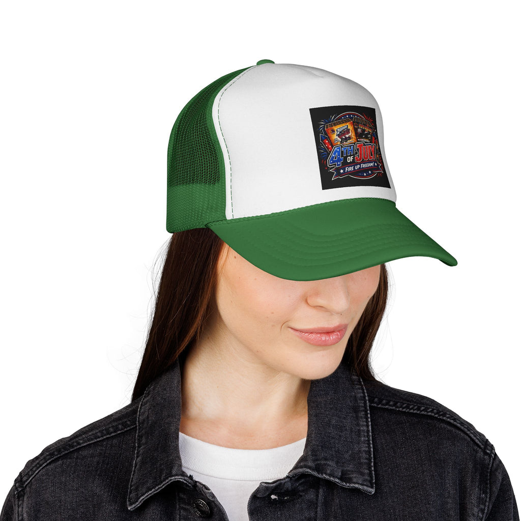 Trucker Cap — 4th of July Fireworks Retro Patch