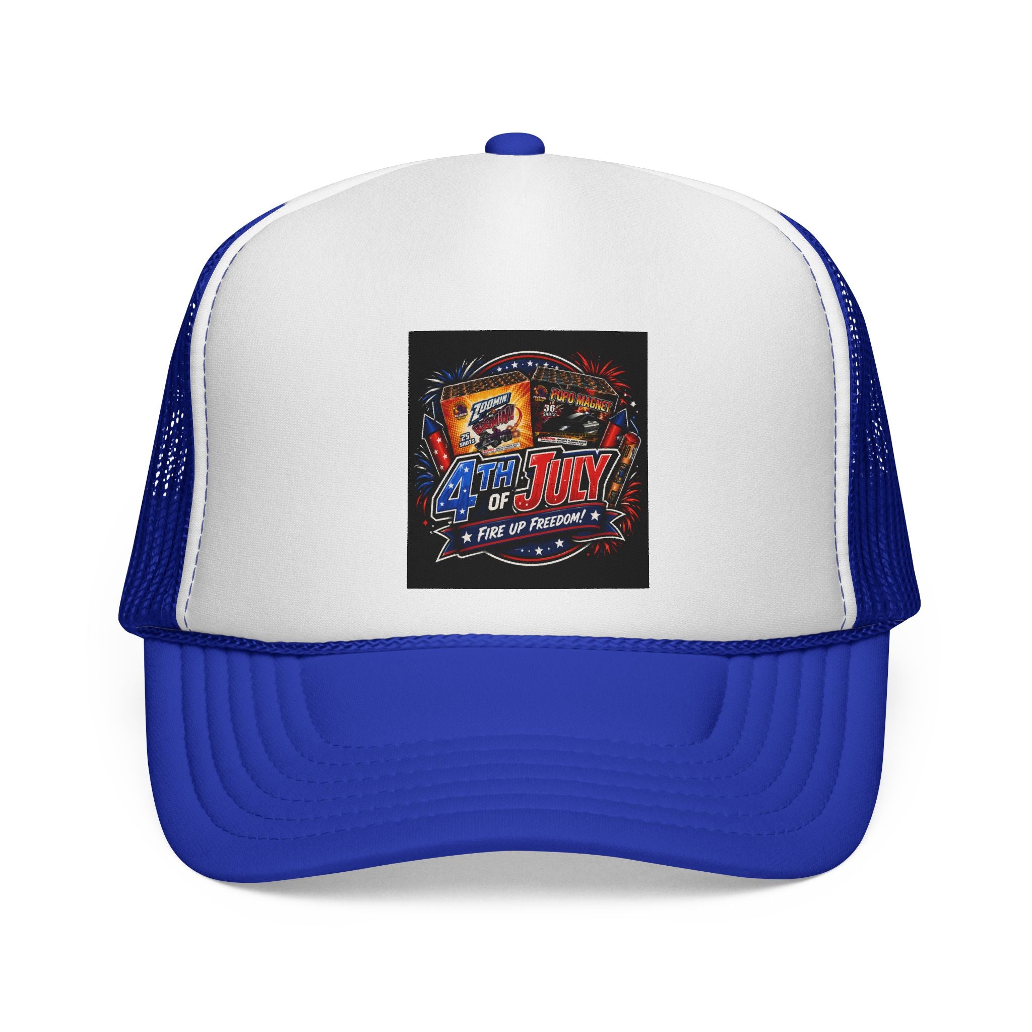 Trucker Cap — 4th of July Fireworks Retro Patch
