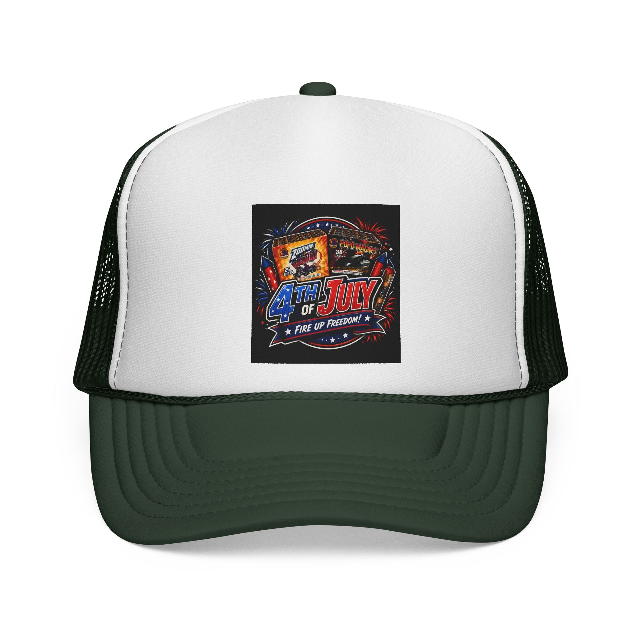 Trucker Cap — 4th of July Fireworks Retro Patch