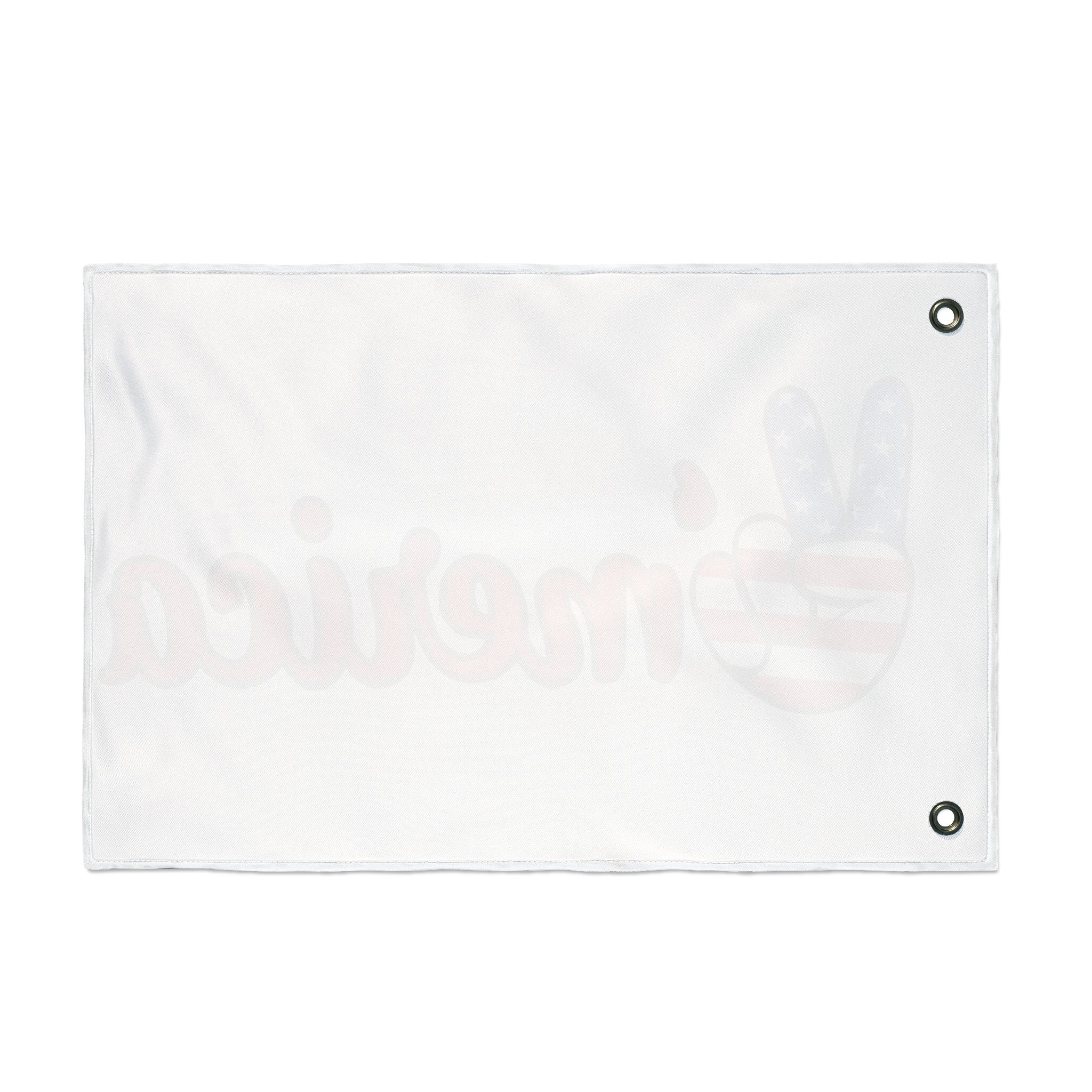 'Merica Peace Sign Flag - Double-Sided American Patriotic Garden Flag