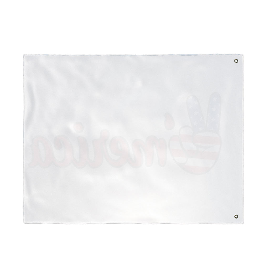 'Merica Peace Sign Flag - Double-Sided American Patriotic Garden Flag