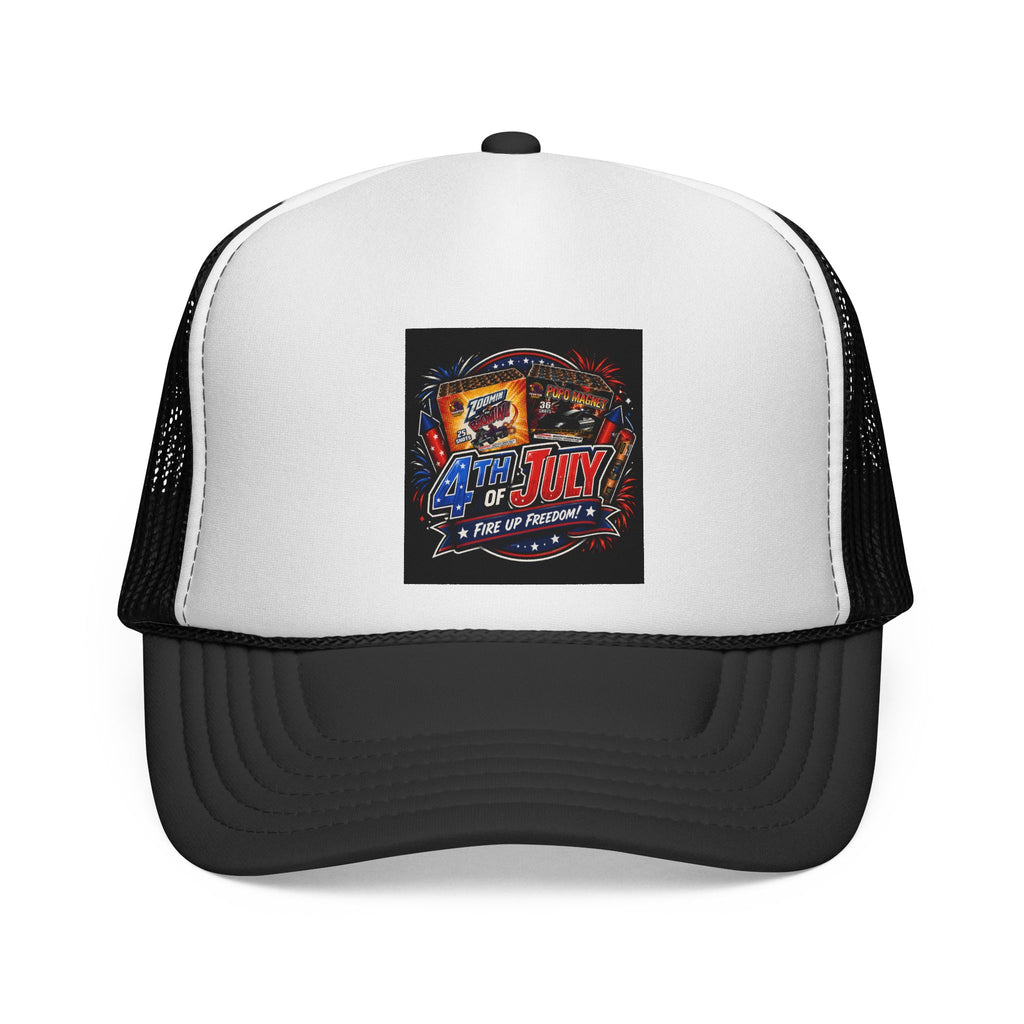 Trucker Cap — 4th of July Fireworks Retro Patch