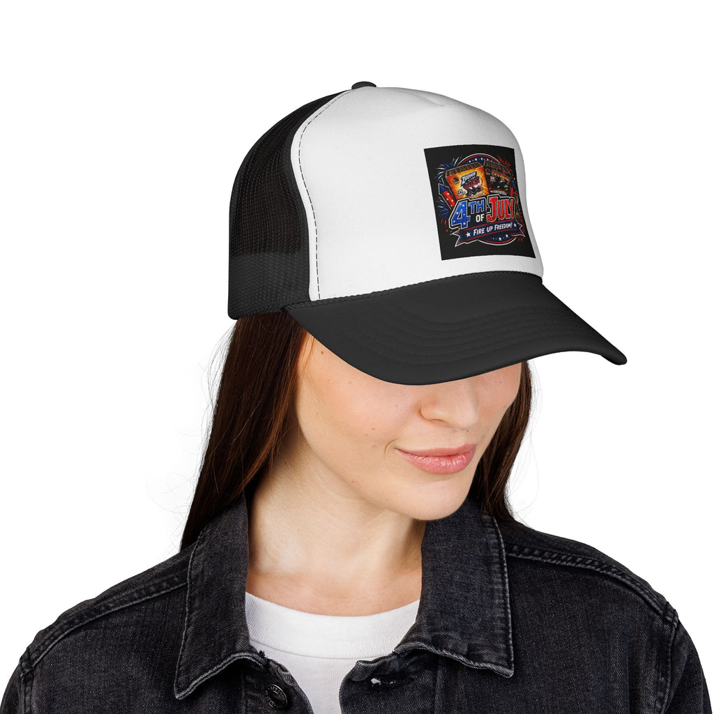 Trucker Cap — 4th of July Fireworks Retro Patch