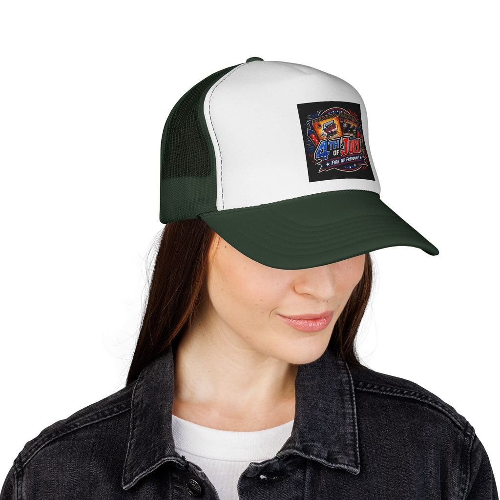 Trucker Cap — 4th of July Fireworks Retro Patch